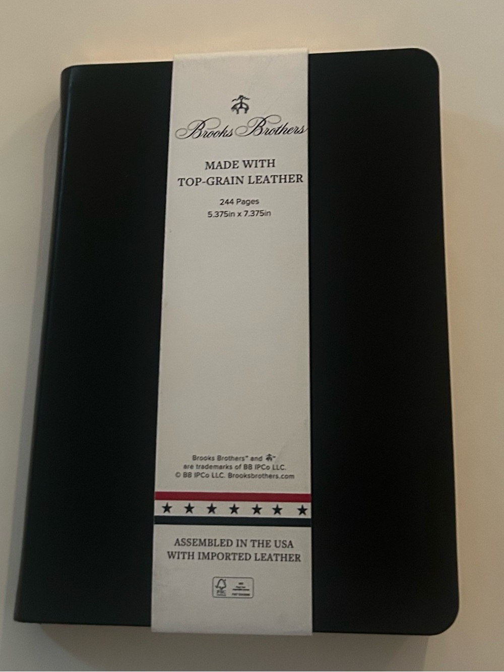 New Leather Brooks Brothers Crown Fleece Journal 244 Leather Pages made in USA